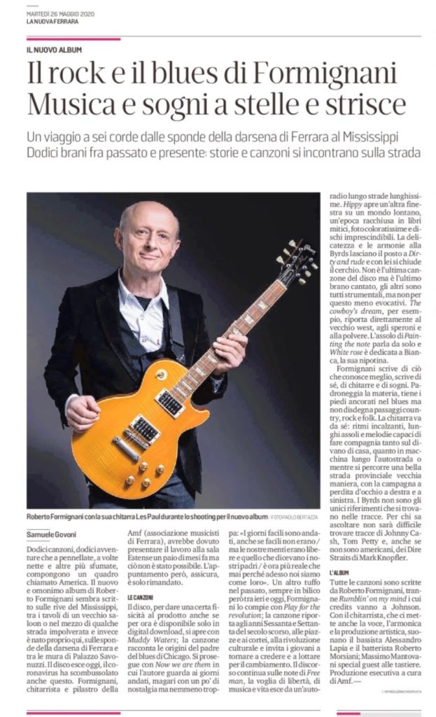 Recensione La Nuova Ferrara 26 maggio 2020
